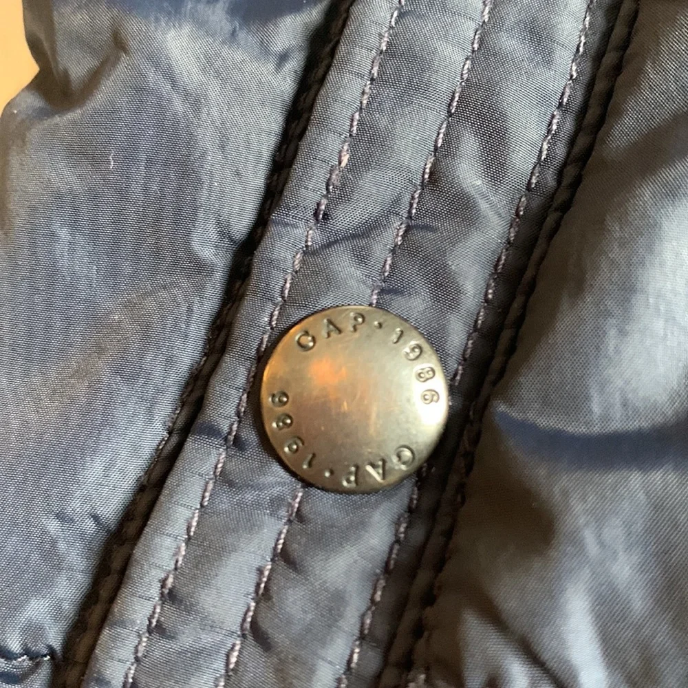GAP Baby Navy Blue Hooded Blue Jacket EUC 12-18M